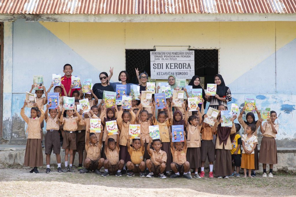 children of kerora village at school